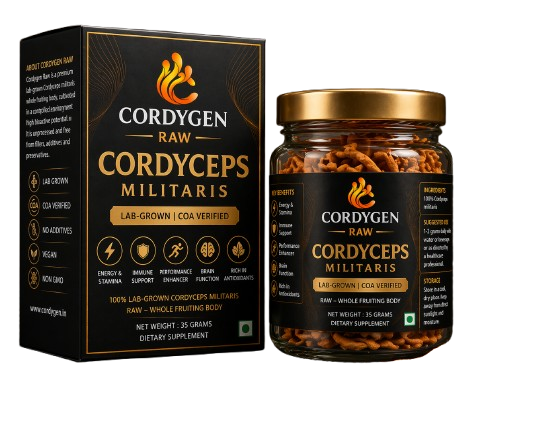CORDYGEN RAW — Cordyceps Militaris Extract | Biotech Performance Fuel